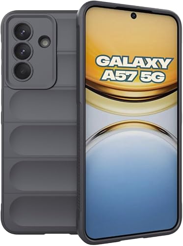 Cover for Samsung Galaxy A57 5G - Gadget Mafia® Magic Shield Shockproof Case (Dark Grey)