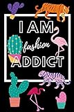 fashion addicts goirle  I Am Fashion Addict: Cute Paper Notebook for Kids, Journal for Students, Notebook for Boys, Notebook for Girls, Notebook for Coloring Drawing and Writing (110 Pages, Lined, 6 x 9) (College Ruled)