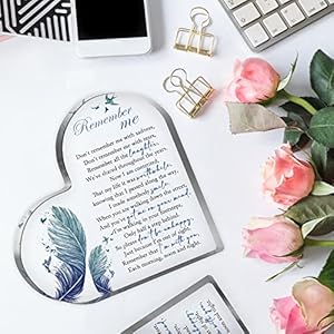 Sympathy Gift, Loss of Loved One Loss of Family Member Condolence Gifts Sentimental Gifts for Home Table Decorations,Crystal Acrylic Paperweight Remembrance-Remember me Sympathy Gift Loss of Loved One Loss of Family Member Condolence Gifts Sentimental Gifts for Home Table DecorationsCrystal Acrylic Paperweight Remembrance Remember me
