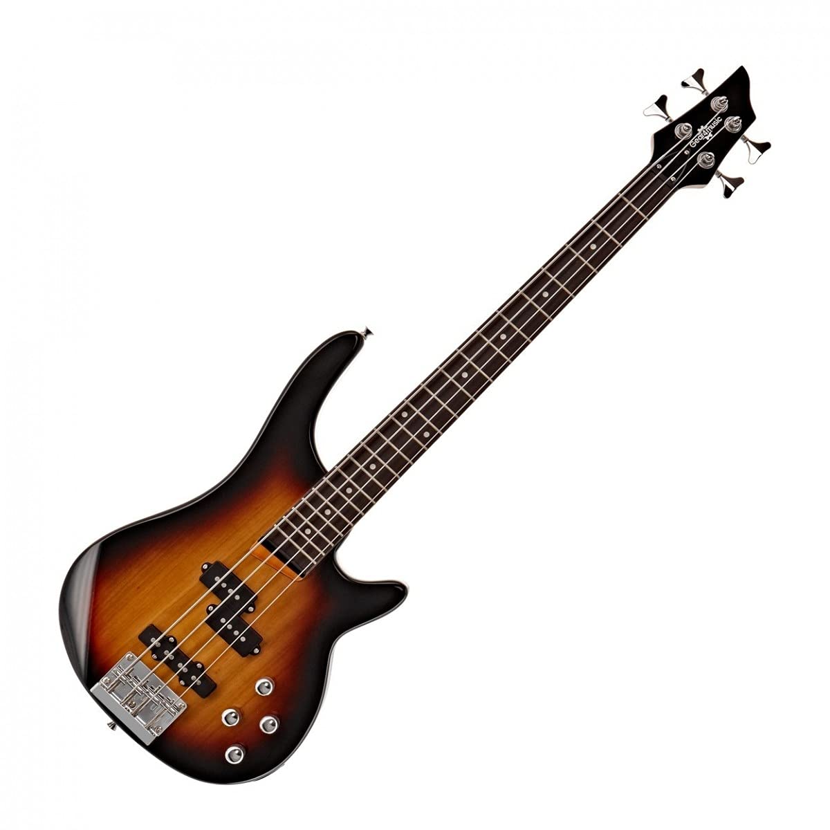 Basso Chicago a scala corta con amplificatore per basso da 15W e accessori