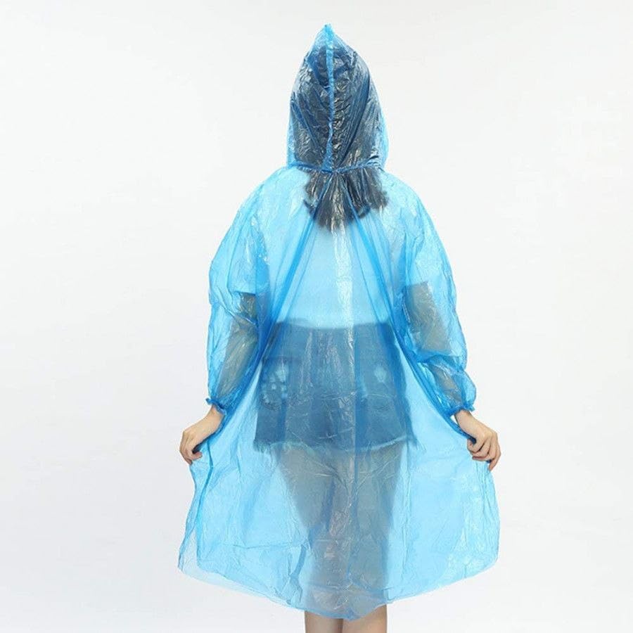 Image of Avenn Unisex Disposable Rain Card for Emergency Use | Waterproof Rain with Smallest Pocket Size| Easy to Carry & Use and Reusable | 2 to 3 time wear Thin Premium Plastic | Multi Color Free Size