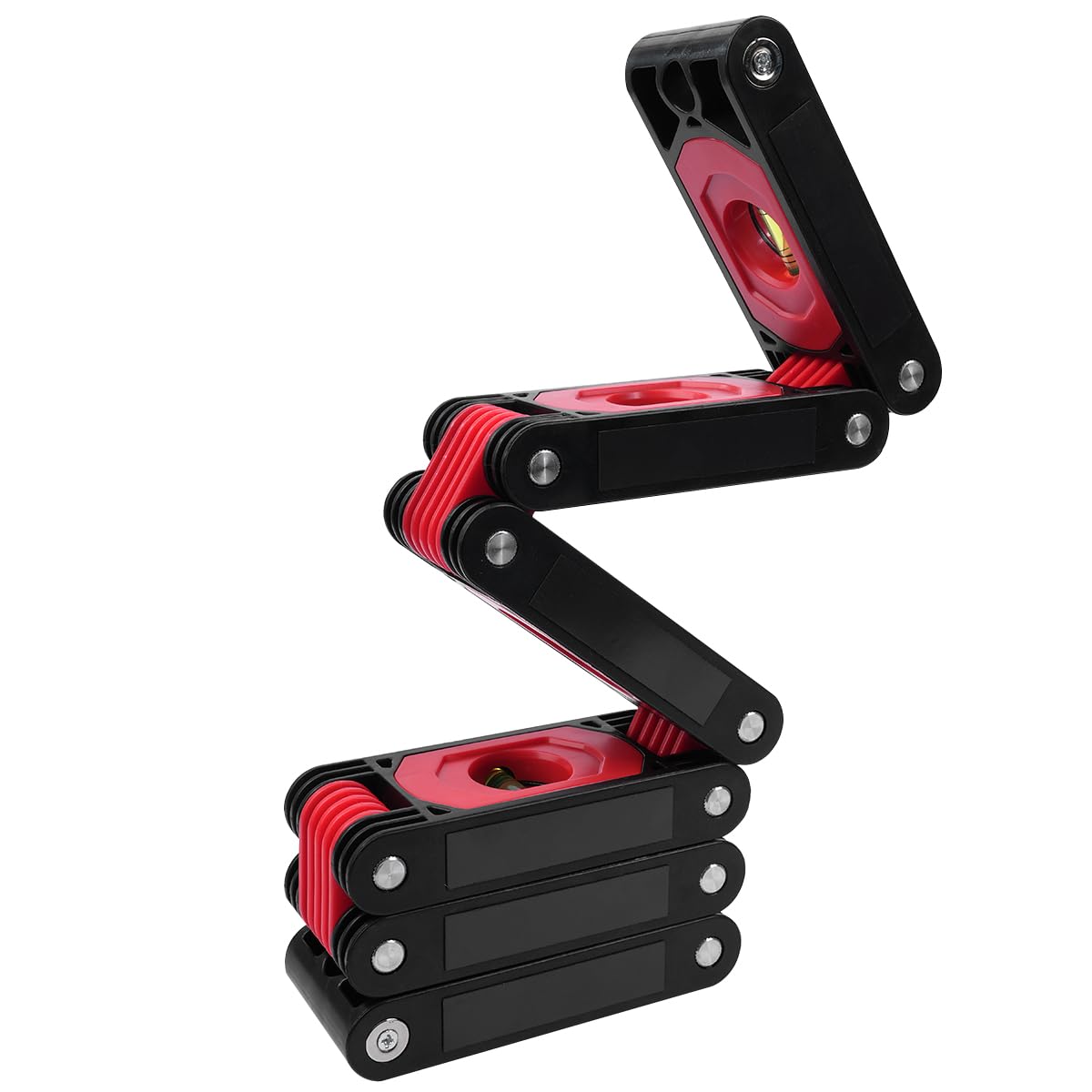 Tiardey Multi-Function Foldable Level,28.3 Inch Multi-Angle Measuring Woodworking Tools with 4 Easy-Read Level Bubbles 45°/90°/180° - Image 4