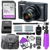 Canon PowerShot SX740 HS Digital Camera (Black) with 32GB SD Memory Card + Accessory Bundle