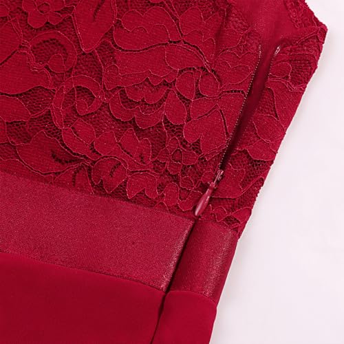 Girls Dress Sweet & Cute Puff Sleeve Square Neck Ruffle Dot Ruffle Swing Dress 5-144