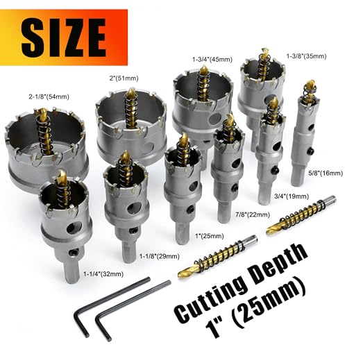 ASNOMY 12PCS TCT Hole Saw Kit