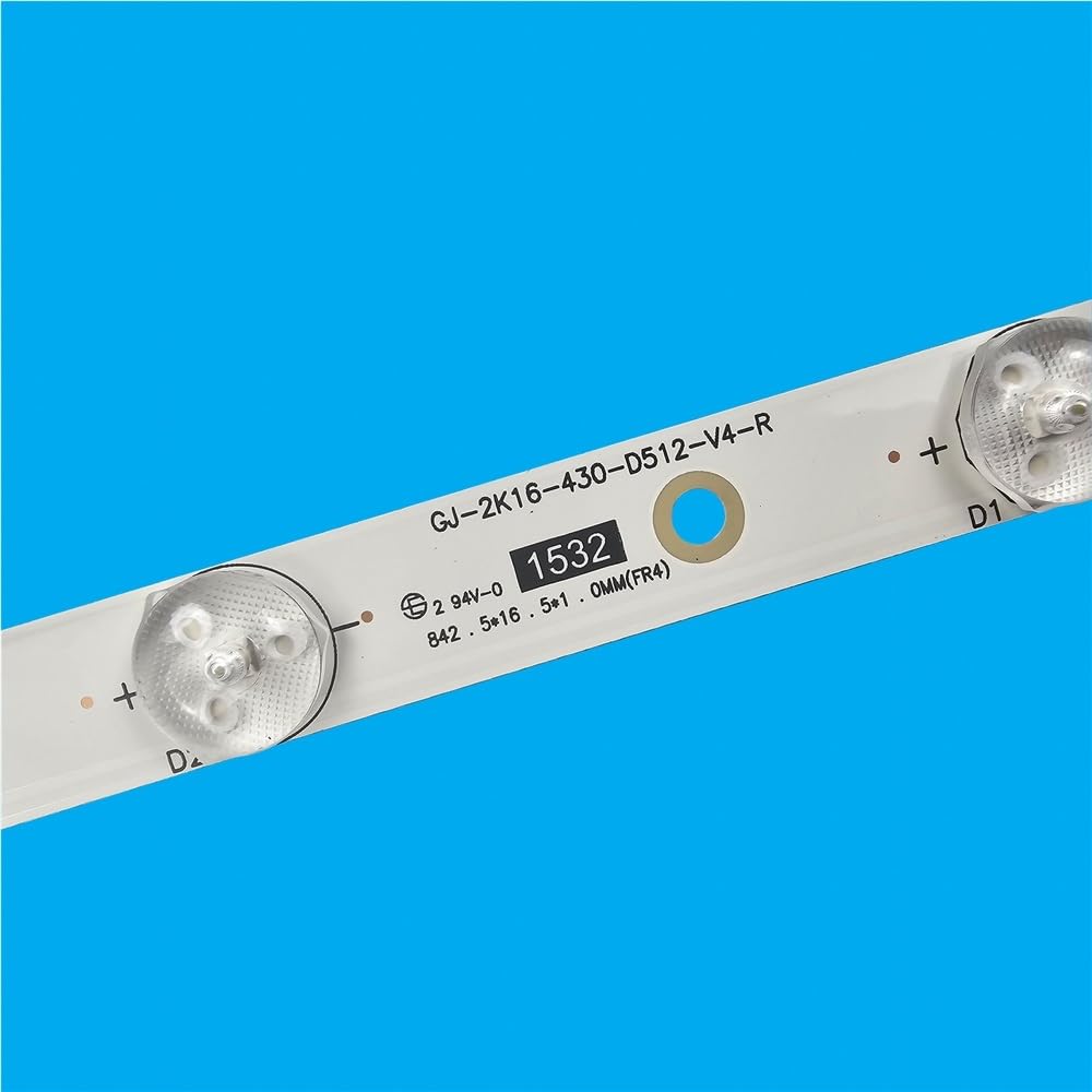 Striscia di retroilluminazione da 12 lampade Adatto a TV da 43" LB43014 V0_00 TPT430U3 EQLSJA.G 43PUS6501 43PUS6101 43PUS6201 43PUS7202 43PUH6101 pezzi di ricambio