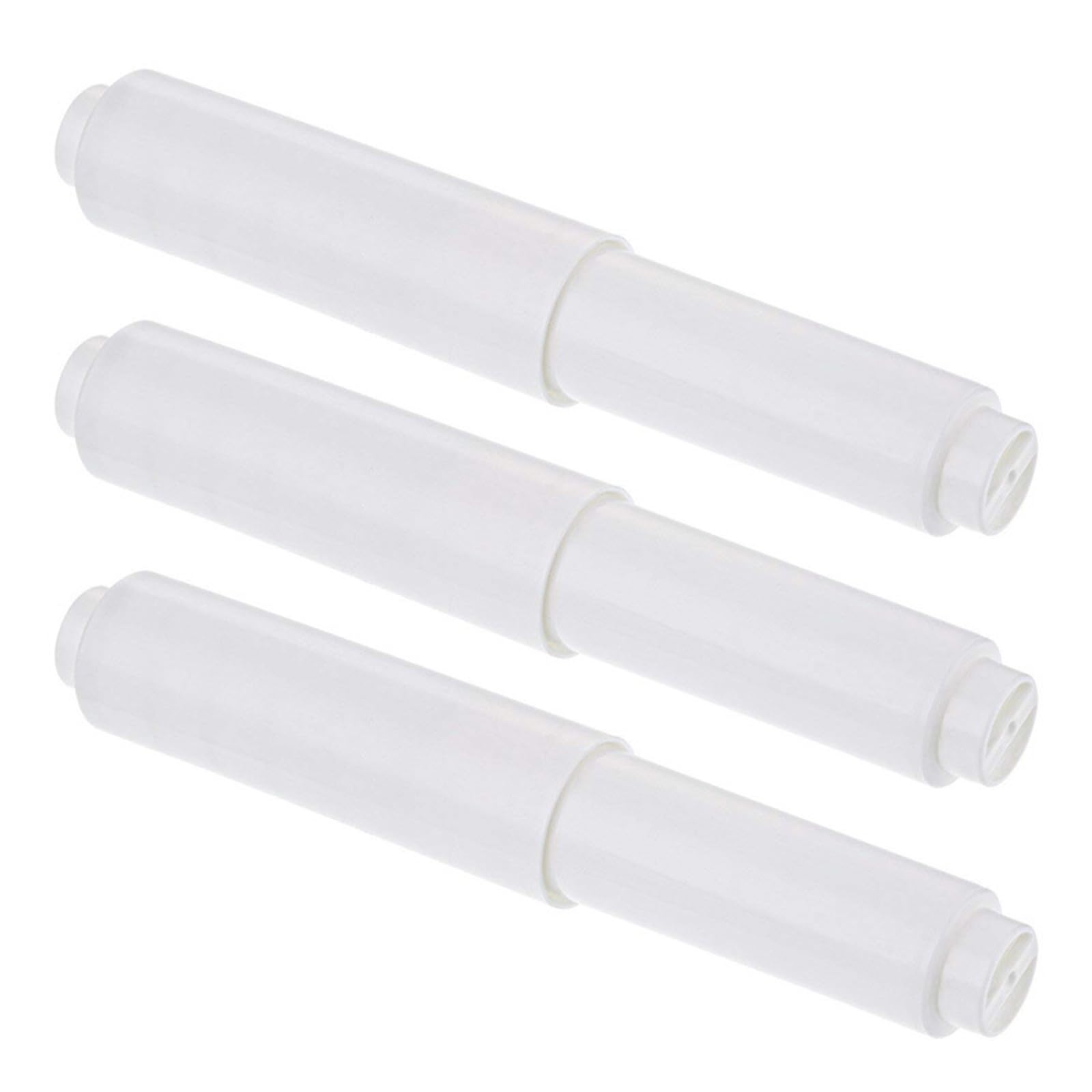 FackLOxc 3Pcs Spring-Loaded Roller Rods, Retractable Spindles for Home/Hotel Bathroom Accessories Retractable Paper Holder Spindles