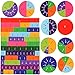 Simply Magic 166 PCS Magnetic Fraction Tiles & Fraction Circles - Math Manipulatives for Elementary School - Fraction Magnets & Resources - Fraction Strips & Bars