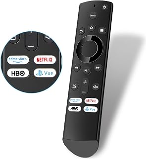 Gvirtue CT-RC1US-21 CT-RC1US-19 IR Replacement Remote fit for Toshiba Fire TV, NS-RCFNA-21 NS-RCFNA-19 Basic IR Replacement Remote Compatible with Insignia Fire TV
