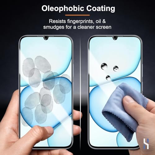 Image of Tempered Glass for Realme C83 (6.7 Inch) Military Grade 9H Screen Guard, Anti-Scratch, Shatterproof, Edge to Edge Full Coverage - Black Border