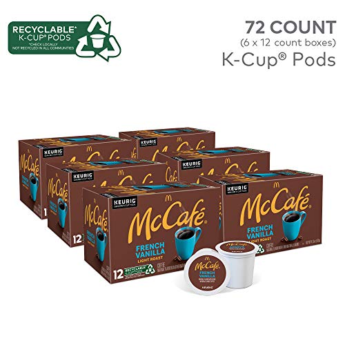 Image of McCafe French Vanilla, Single Serve Coffee Keurig K-Cup Pods, Flavored Coffee, 72 Count