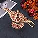 Gusnilo Vintage Aladdin Magic Lamp Genie Collector's Edition /Wedding Table Decoration,Collectable Rare Classic Arabian Props Aladdin Pot & Delicate Gift for Party/Birthday(Golden Red)