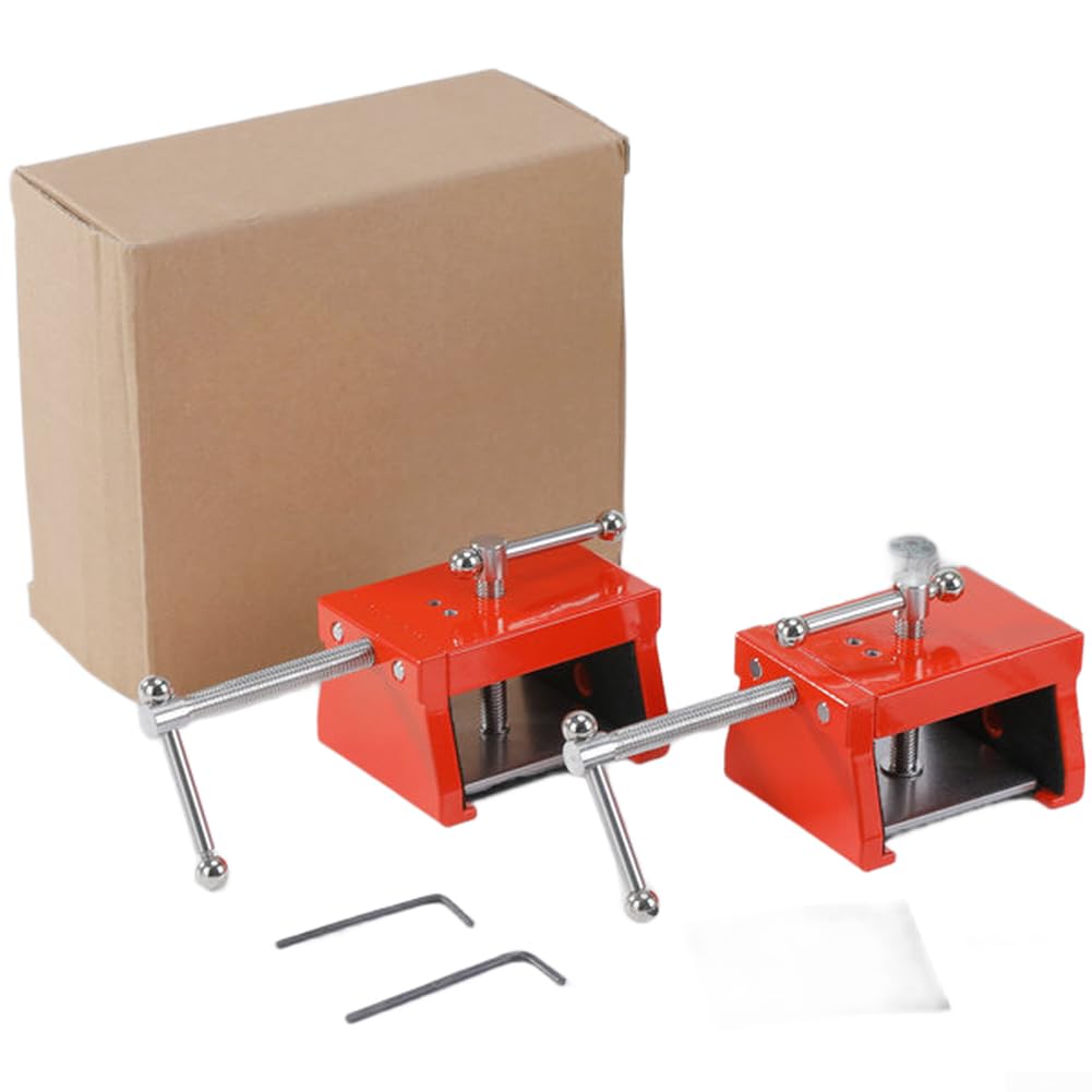 Juego de abrazaderas de aluminio para bisagras de muebles, herramientas de precisión para carpintería, abrazaderas resistentes para alinear puertas de armarios y estantes, 2 piezas