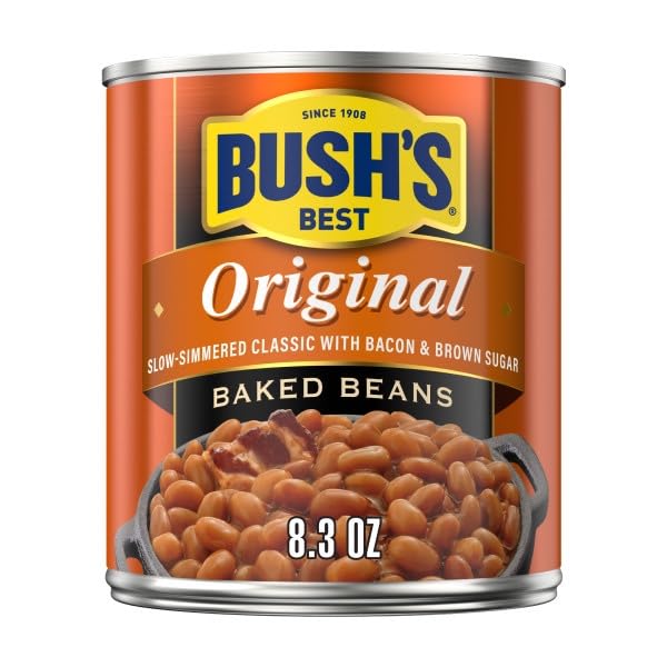 Image of Bush's Best Baked Beans Variety Pack, Seasoned Beans in Savory Sauce for BBQ, Cookouts, Side Dishes and Easy Meals, Vegetarian and Original, 8.3 Ounce Each (Variety Pack)