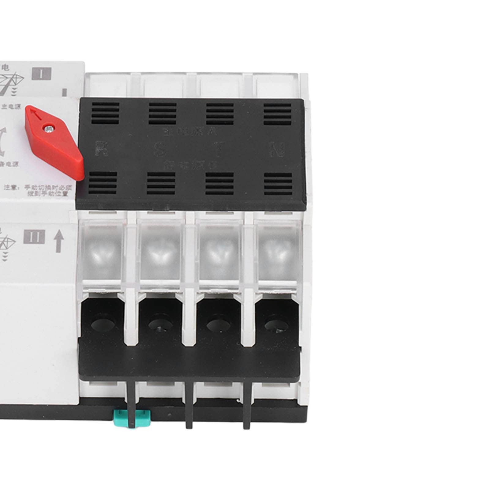 Interruttore di Trasferimento Automatico a Doppia Alimentazione AC 400V 4P 100A ATS PC Interruttore a Levetta di Commutazione Automatico Interruttore a Doppio Trasferimento per Elettricità Municipale