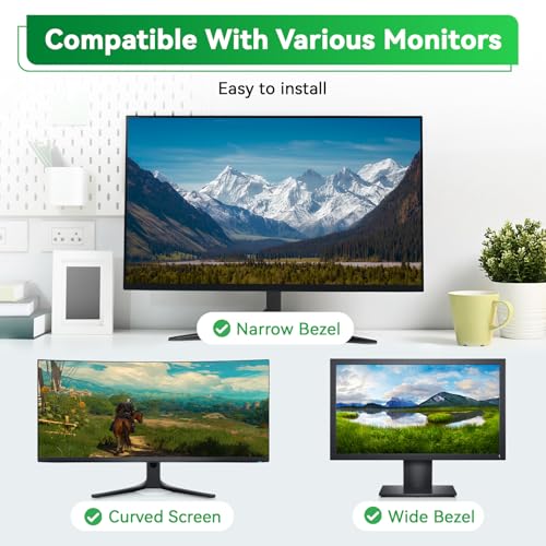 [2 Pack] Magnetic Hanging 27 Inch Computer Anti Blue Light Screen Protector for 16:9 Aspect Ratio Widescreen Monitor, Eye Protection Anti-Glare Light LED PC Screen Protector, Removable 27in Protective Film by Mao Yeye - Used condition - Image 5