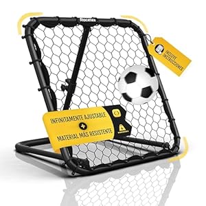 Racetex Reboteador Futbol [INFINITAMENTE Ajustable] – Rebounder Kicker Ball de fútbol – Voleibol Accesorios para Mejorar y diversificar el Entrenamiento de fútbol