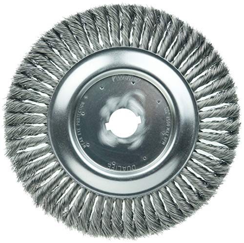 Roue à nœud torsadé Weiler 08189 anti-vibration pour décaper l'acier sans effort