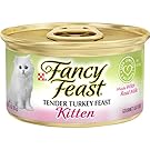Purina Fancy Feast Pate Wet Kitten Food, Tender Turkey Feast - (24) 3 oz. Cans