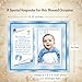 Baby Boy Blessing Picture Frame – Numbers 6:24 Scripture Keepsake Gift from Grandparents or Godparents – Holds 3.5x5 Photo