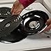 Range Kleen P1056RGE8 Style D Black Porcelain 4-Pack Drip Pans and 4-Pack Trim Rings for GE/Hotpoint