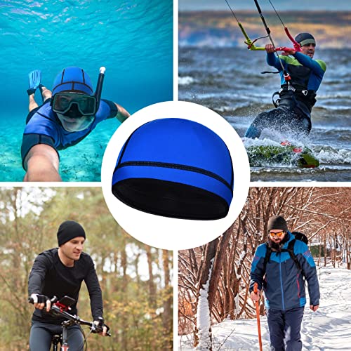 Image of DEHAI Neoprene Diving Hood Wetsuit Swimming Caps for Womens Mens Youth, 2mm 3mm Thermal Water Beanie Hat Keep Long Hair Dry for Curly Locs Braids