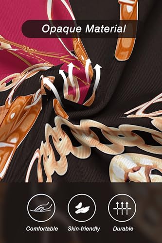 Runwind Women'S Midi Dress,3/4 Sleeves V Neck Cocktail Party Dress Curvy Wrap Sexy Geometric Pattern Dresses With Belt thumb #4