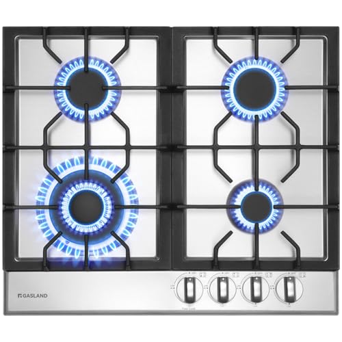 GASLAND 24 Inch Gas Cooktop 4 Burners GH60SFA Builtin Propane