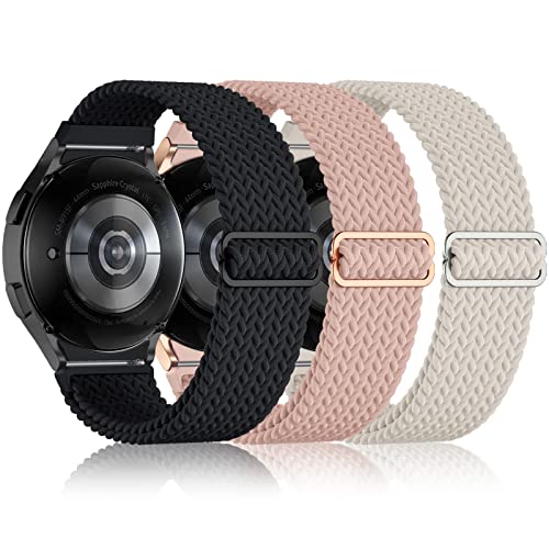 Geak No Gap Braided Solo Loop Band Compatible With Samsung Galaxy Watch 5 40Mm 44Mm/Watch 5 Pro 45Mm/Galaxy Watch 4 40Mm 44Mm/Watch 4 Classic 42Mm 46Mm, Elastic Stretchy Nylon Strap For Women Men #TOP8