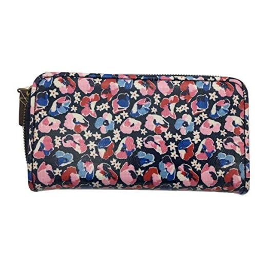Cath Kidston - Cartera con Cremallera Alrededor de Tela de Hule