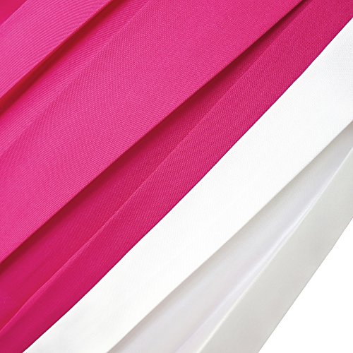 Sunny Fashion Vestido para niña Color Bloquear Contraste Corbata de moño Todos los días Fiesta 7 años