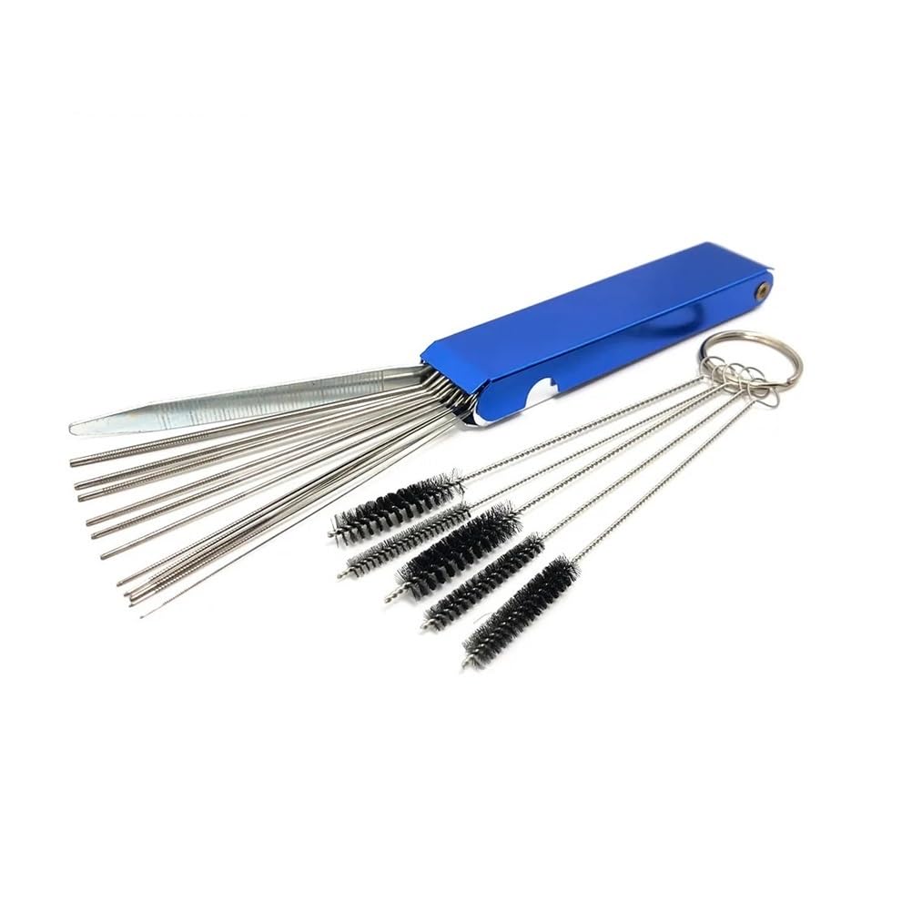 Motorcycle Carburetor Cleaning Kit Stainless Steel Car ATV Engine Accessories Dirt Jet Remove Clean Brushes Tool Practical