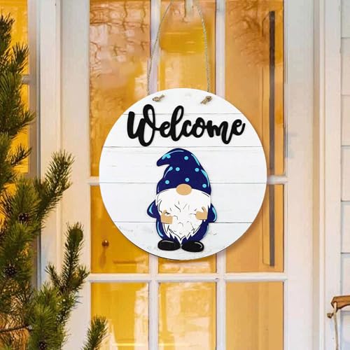 Panneau de bienvenue magnétique et décoration rustic porte - 7