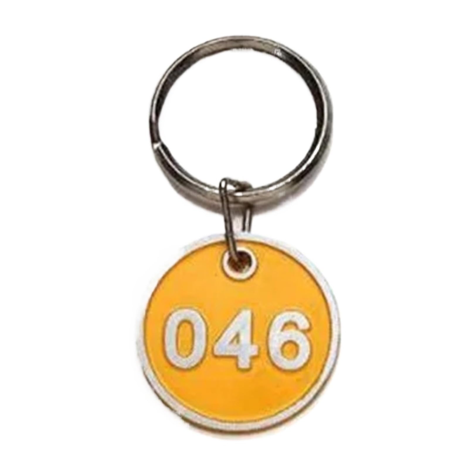 plastikowe plakietki z numerami, Aluminiowe znaczniki numeryczne Numery 1-200 Wielokolorowe opakowanie 100 sztuk(Yellow,100-200)