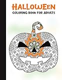Halloween Coloring Book for Adults: 50 Halloween Illustrations Printed On One Side, Safe For Markers | Fun Craft Activity Gift | Stress Relieving Designs (Spooky House)