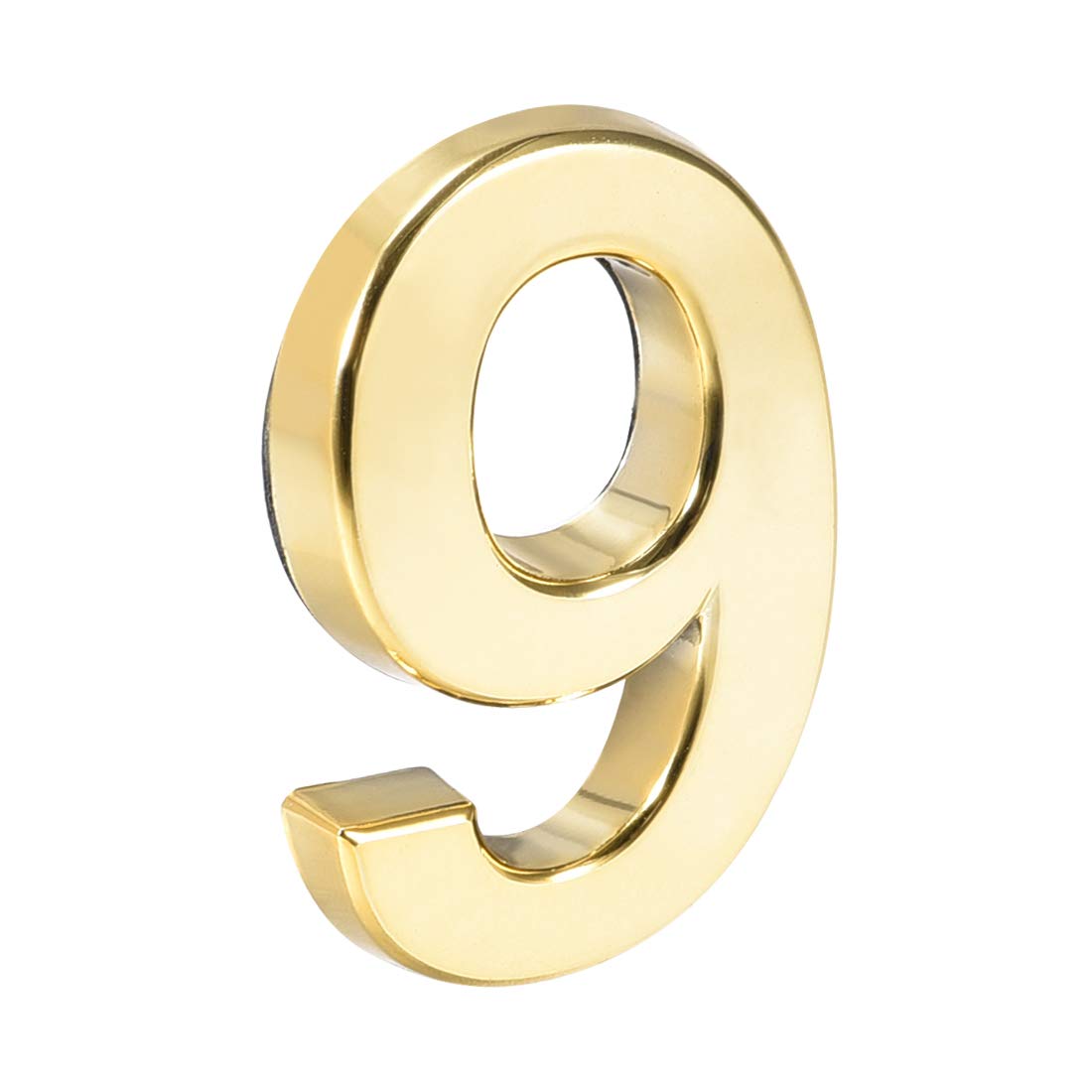 Numéro de maison autocollant 9 doré pour simplifier vos livraisons et embellir la porte