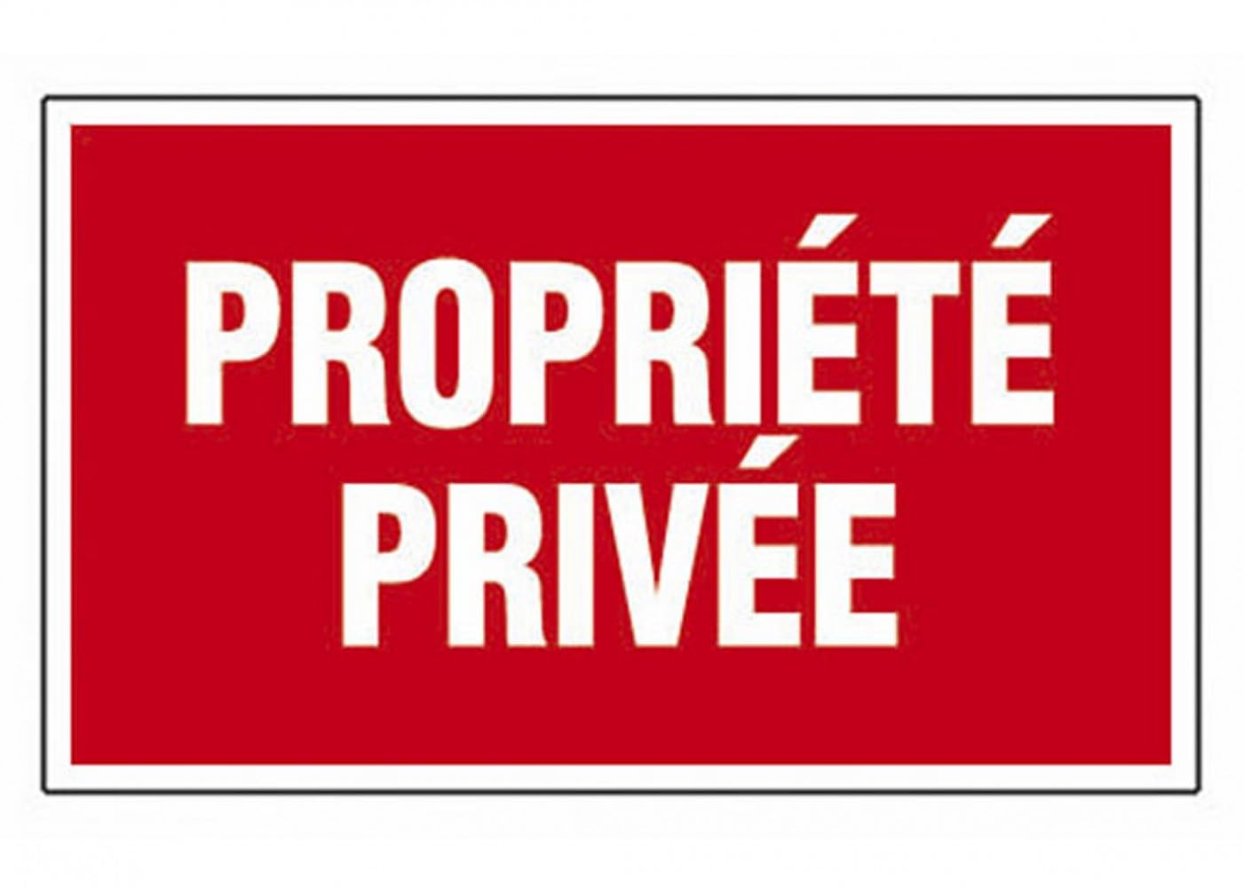 Panneau signalétique PROPRIETE PRIVEE - NOVAP
