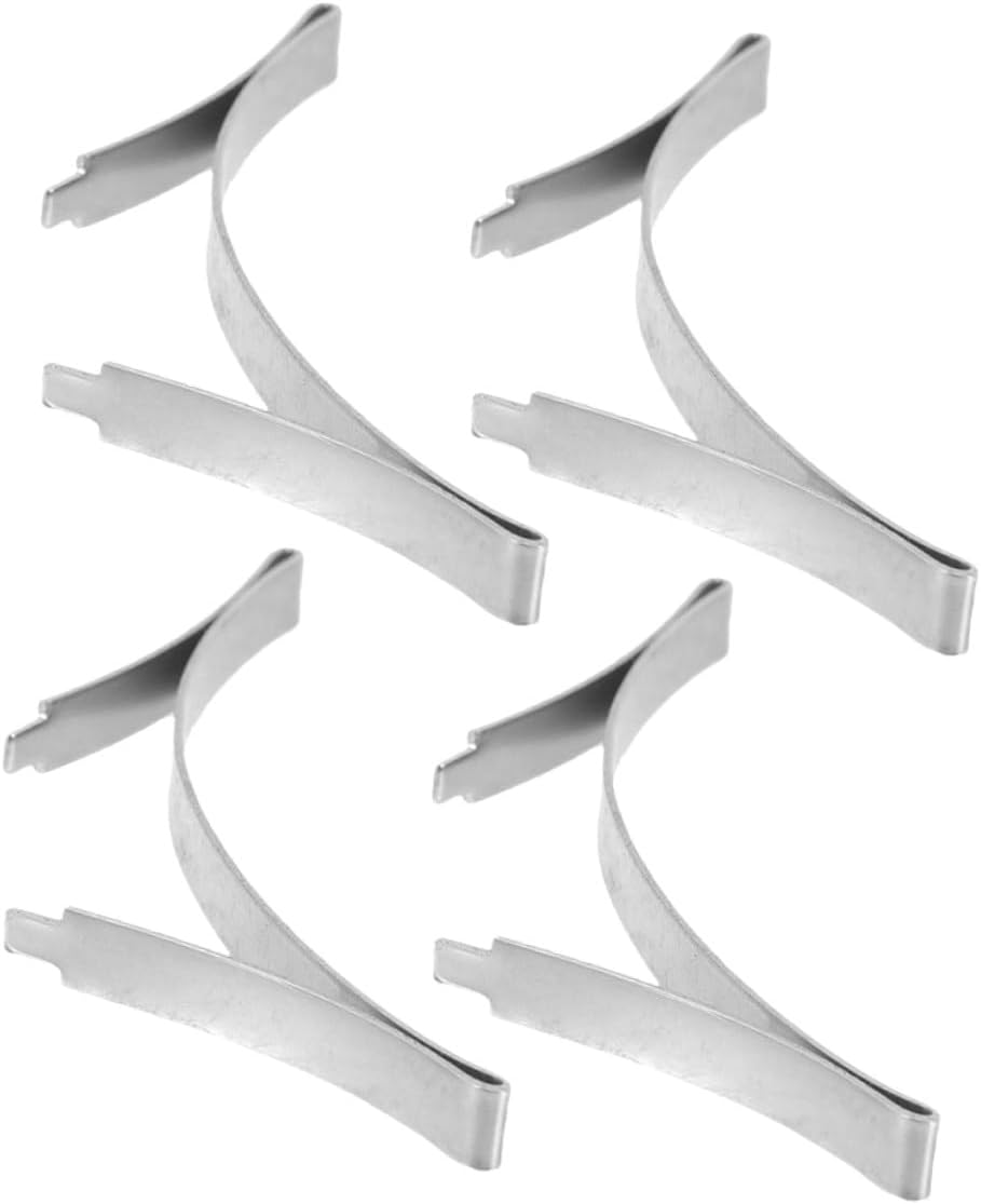 4 Pieces Manganese Steel Sliding Door Stops for Lower Positioners for Cabinets Stable and Silent Guide System Protection Against Bumps and Sliding