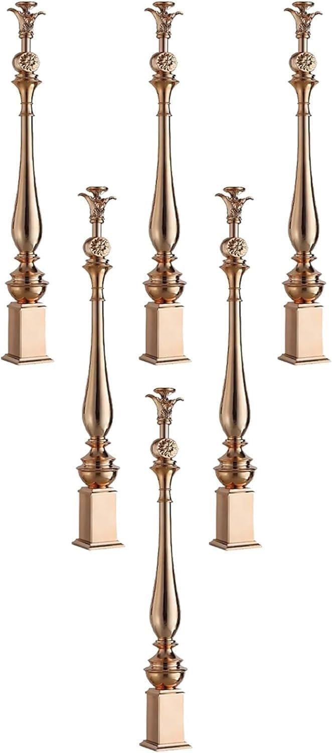 Poteaux de balustrade d'escalier réglables 6 pack pour installation du sol au plafond