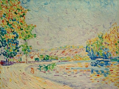 Affiche impression Paul Signac toile décoration murale maison tableau Eudes Samois salon 60x90cm