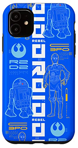 Coque iPhone 11 Star Wars droïdes idée cadeau pour anniversaire