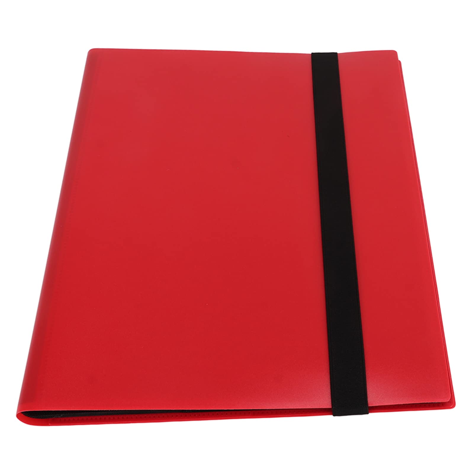 9 Pocket Card Binder, Trading Card Album Folder PP 360 Slots for Office, Gaming (Red)