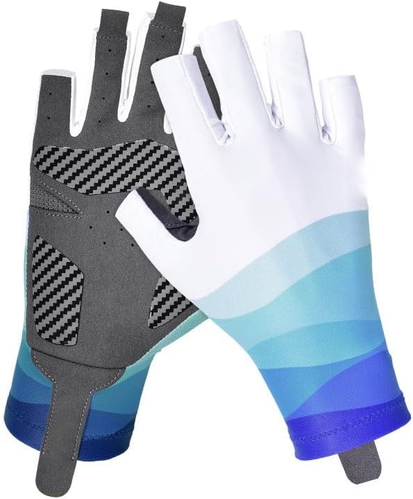 Outdoor Cycling Missing Finger Nylon Gloves Silicone Anti-Slip Fitness Dumbbell Weightlifting