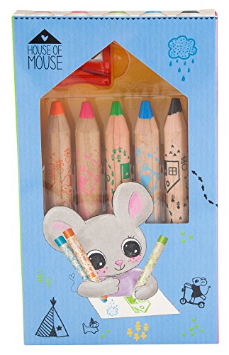 Preisvergleich Produktbild Depesche 8893 - Buntstifte - House of Mouse, 5er Set