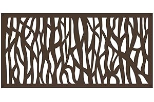 Decorative Panel: Elevate Your Outdoor Oasis with Barrette Outdoor Living's Sprig Umber Screen Panels
