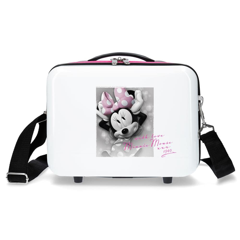 Disney Minnie Style Anpassungsfähiger Schönheitsfall Weiß 29x21x15 cms ABS