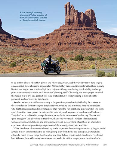 Fox Chapel Publishing FULL-COLOR PHOTOGRAPHS; 100 ILLUSTRATION Why We Ride: A Psychologist Explains The Motorcyclist'S Mind And The Love Affair Between Rider, Bike, And Road (Companionhouse Books) In-Depth Explanation thumb #9