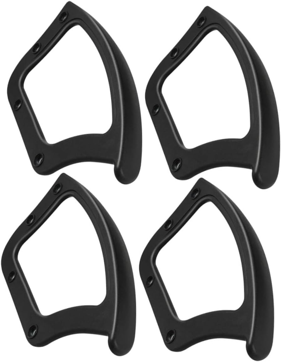 Veemoon 4Pcs Sturdy Arm Rest Replacements for Chairs Fit Professional Chair Armrest Parts Comfortable Grip Design for Home and Office Use