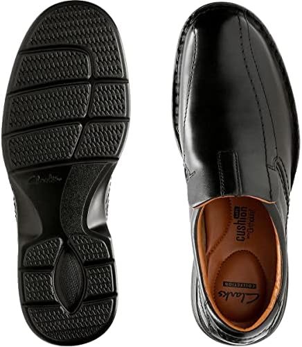 Clarks Men's Black Leather Escalade Step 8.5 D(M) US | Image 2