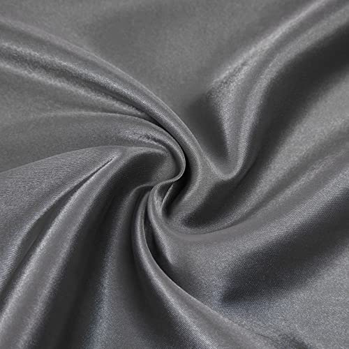 Hiyyue 2 Pack Satin Soft Crib Sheet For Baby With Sensitive Hair Silky Baby Mattress Sheet White And Gray Unisex 52’’X28’’X8’’ Fitted Sheets #TOP4